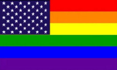 Rainbow USA Glory Flag 5 x 3