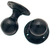 Round mortice knob set