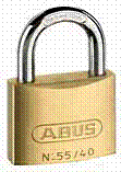 ABUS 55 series brass padlock