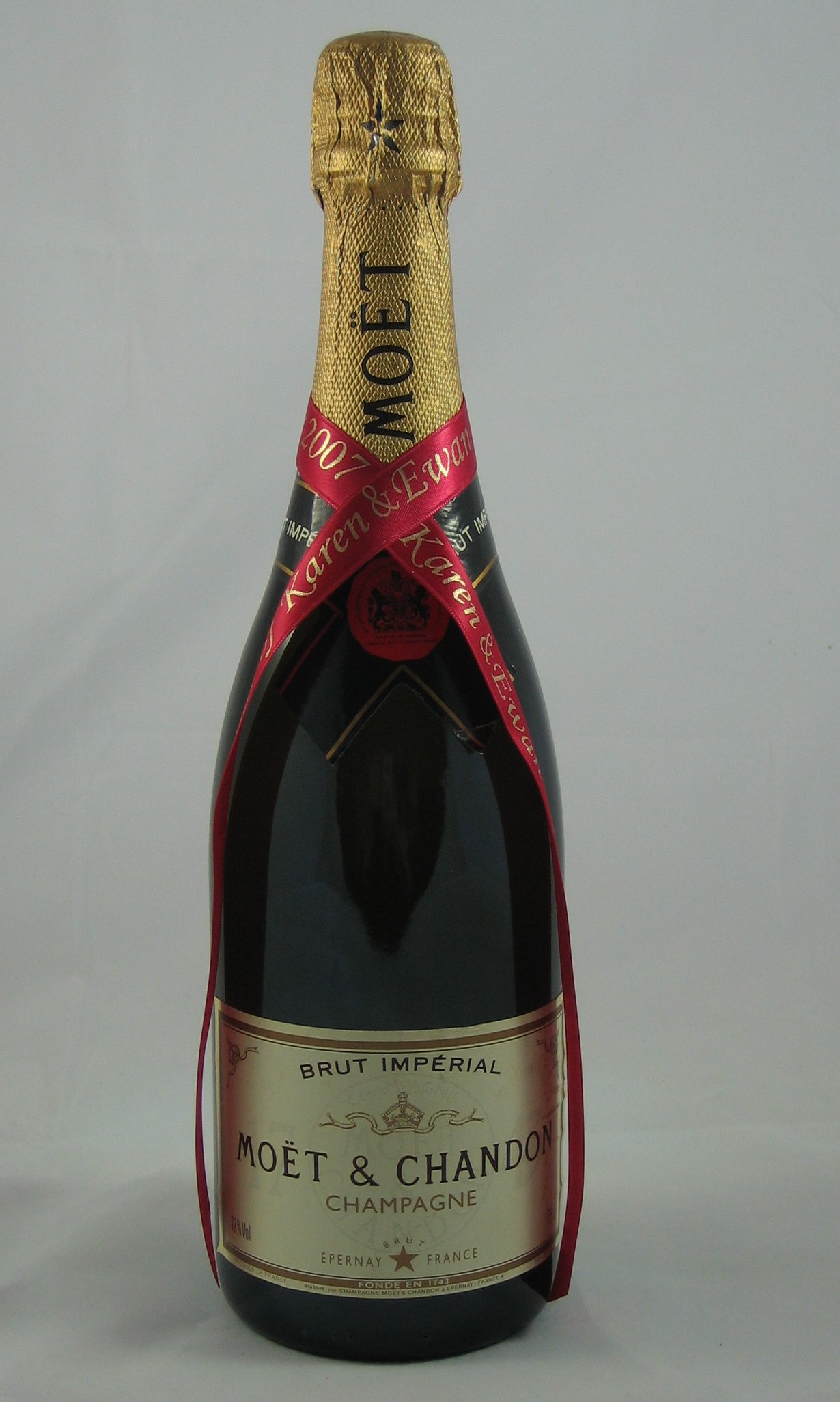 RWNTRED12 RED Champagne/Wine Bottle Neck Tie