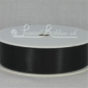 Black 25mm Satin ribbon reel