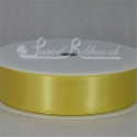 Yellow 25mm Satin ribbon reel