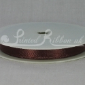 COFFEE BROWN 10mm Double faced satin ribbon 20m roll