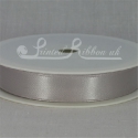 Silver 15mm satin ribbon roll