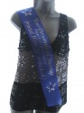 Royal Blue 100mm personalised printed hen night sash