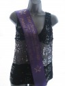 Purple 100mm satin Personalised printed hen night sash