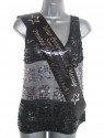 Black 100mm satin personalised custom printed hen night sash