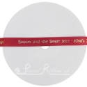 10mm red bespoke printed satin ribbon 20m roll