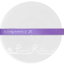 10mm Purple personalised printed satin ribbon 20m roll value for money
