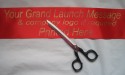 1M Red bespoke personalised printed grand launch ribbon banner 100mm wide