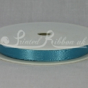 10mm turquoise, aqua, teal plain satin ribbon by roll 25m