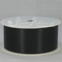 38mm black plain ribbon black plain double faced satin ribbon 25m roll