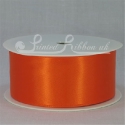 38mm bright orange plain satin ribbon bright orange plain double faced satin ribbon 25m roll length