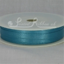 7mm Turquoise plain satin ribbon