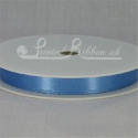 10mm cornflower blue satin ribbon, denim double faced satin ribbon