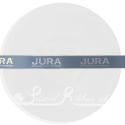 10MM pebble grey , dark silver bespoke, personalised printed ribbon