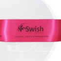 50m roll of Personalised, Printed 38mm wide FUCHSIA double faced (d/f) Satin Ribbon