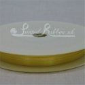 3mm yellow plain satin ribbon