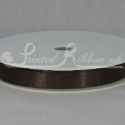 10mm Expresso brown plain satin ribbon