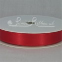 15mm Bright red plain satin ribbon