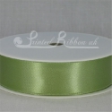 25mm Apple green plain satin ribbon