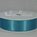 25mm Turquoise plain satin ribbon
