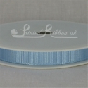 10mm Light blue plain grosgrain ribbon
