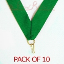 Green Medal ribbon pack of 10
