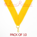Yellow Medal ribbon pack of 10
