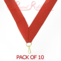 Red Medal ribbon pack of 10