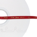 7mm CARDINAL RED Bespoke custom printed satin ribbon 50m roll