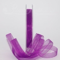 purple organza / chiffon ribbon, 25m roll