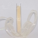 cream organza / chiffon ribbon, 25m roll