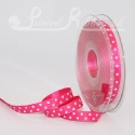fuchsia pink polka dot ribbon, 20m roll