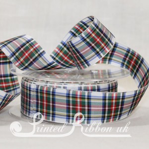 TAR25DRSTEW20M Dress Stewart Clan classic tartan ribbon 25mm x 20m roll