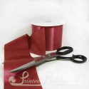 100mm 4inch wide plain burgundy single faced satin ribbon by the metre