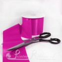 100mm 4inch wide plain magenta single faced satin ribbon by the metre