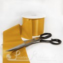 100mm 4inch wide plain orange single faced satin ribbon by the metre
