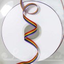 10mm rainbow grosgrain ribbon