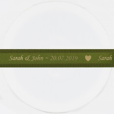 BF25MM 25mm Satin with grosgrain edge ribbon 20m roll