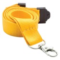 Yellow Lanyard With Silver Clip