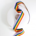 25mm rainbow grosgrain ribbon