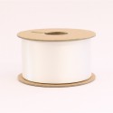 White eco recyled 50mm Satin ribbon reel
