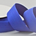Royal Blue Cotton Herringbone ribbon - 25mm
