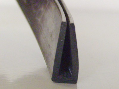 BRS 70 - 3mm Square Channel Rubber Section