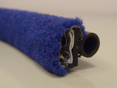 Navy Moquette Draught Excluder