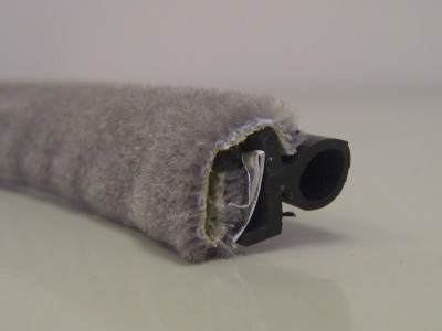 Grey Moquette Draught Excluder