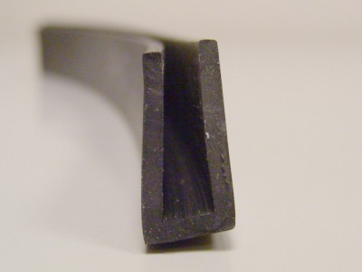 BRS 70 - 4.5mm Square Channel Rubber Section