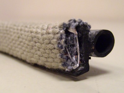 Grey Snappon Woven Draught Excluder