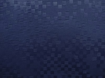 Iveco Navy Blue Square Patterned Fabric - Perfect F1271